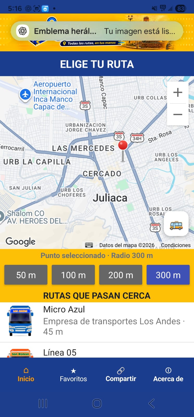 Explorar mapa en JuliacaGo